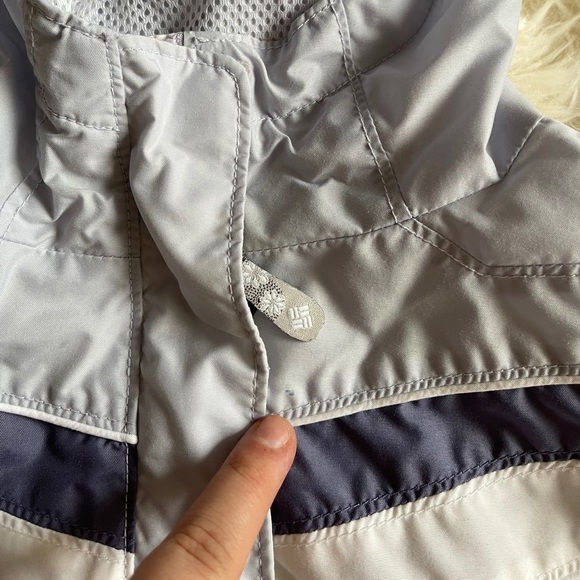 Columbia Toddler Shell Jacket Lavender Zip Front 2 - Picture 4 of 9